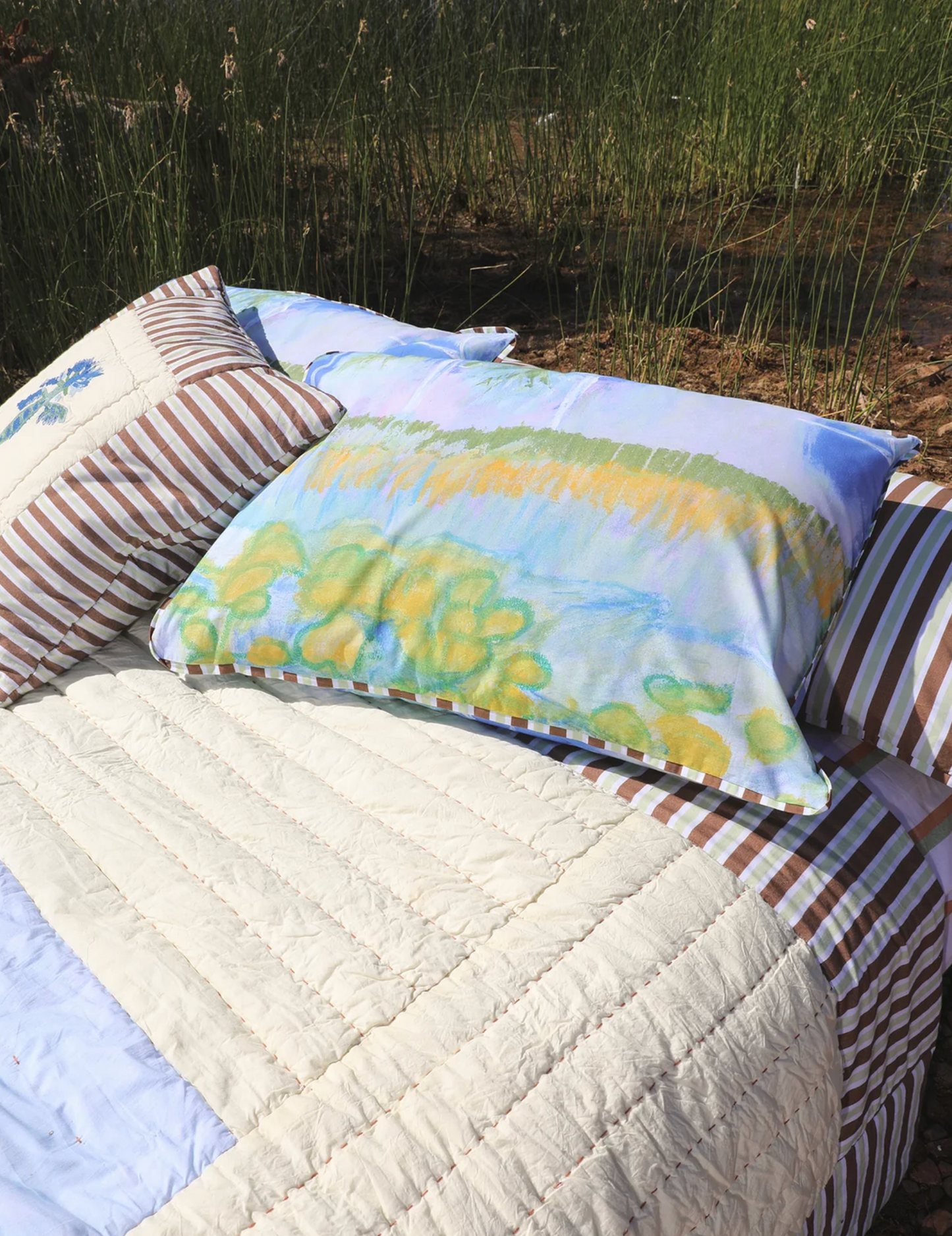 Organic Cotton Pillowcase - Waterlily