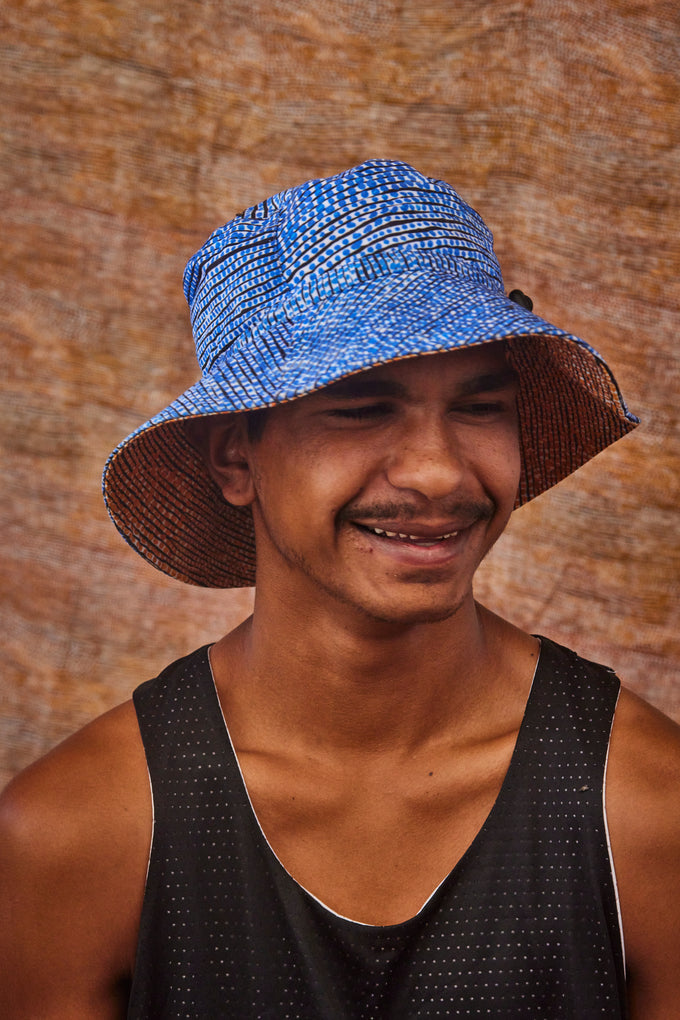 Milky Way Ngurra Nujugamu Reversible Bucket Hat