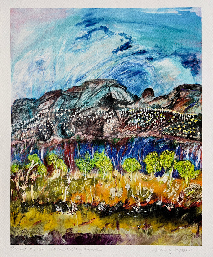 Storms on the Hammersley Ranges Giclee Print