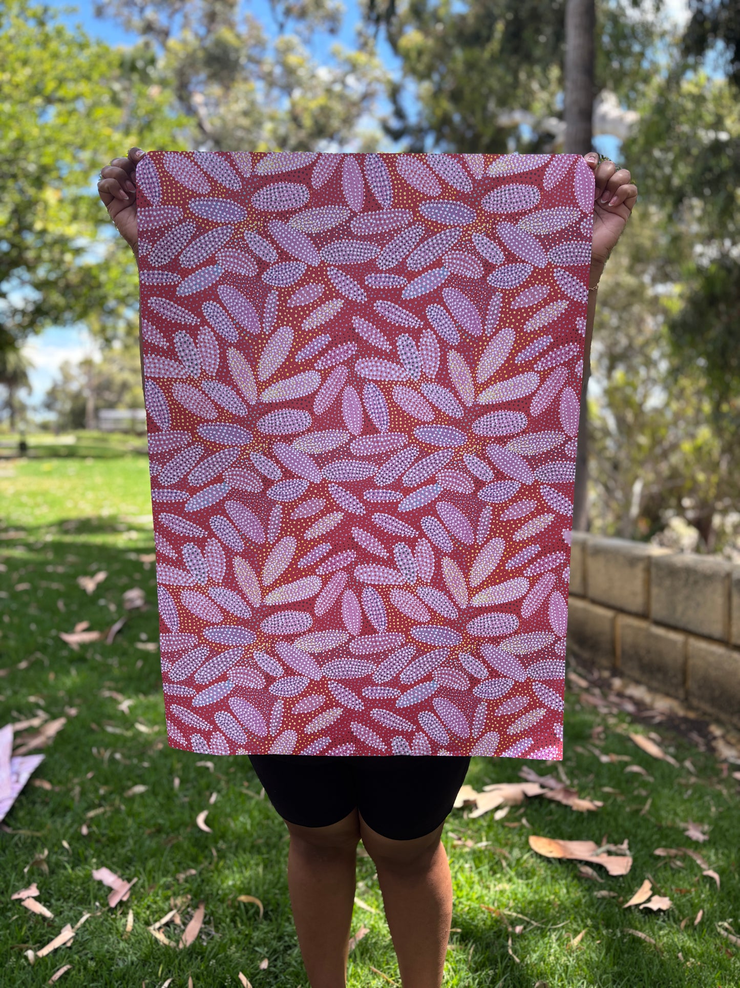 Seedpods Wrapping Paper (Moody Pink)