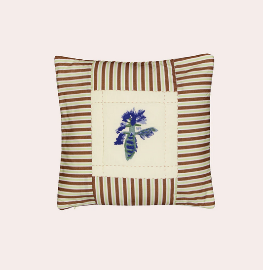 Organic Cotton Square Cushion Cover - Palm