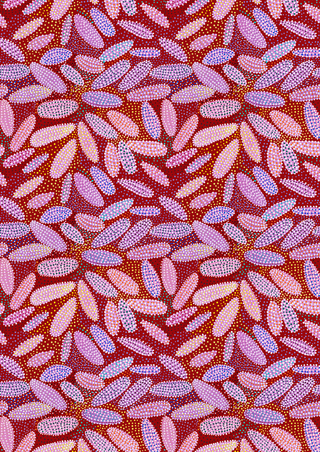 Seedpods Wrapping Paper (Moody Pink)